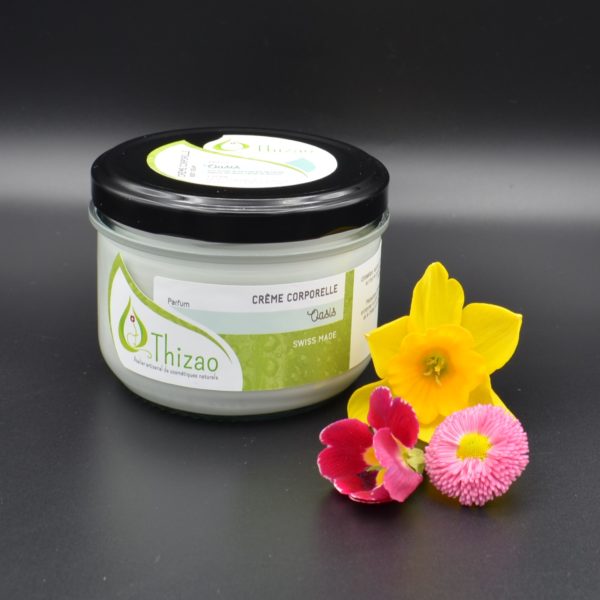 Crème corporelle fluide karité, cacao, pépins de raisin et abricot bio parfum « Oasis »